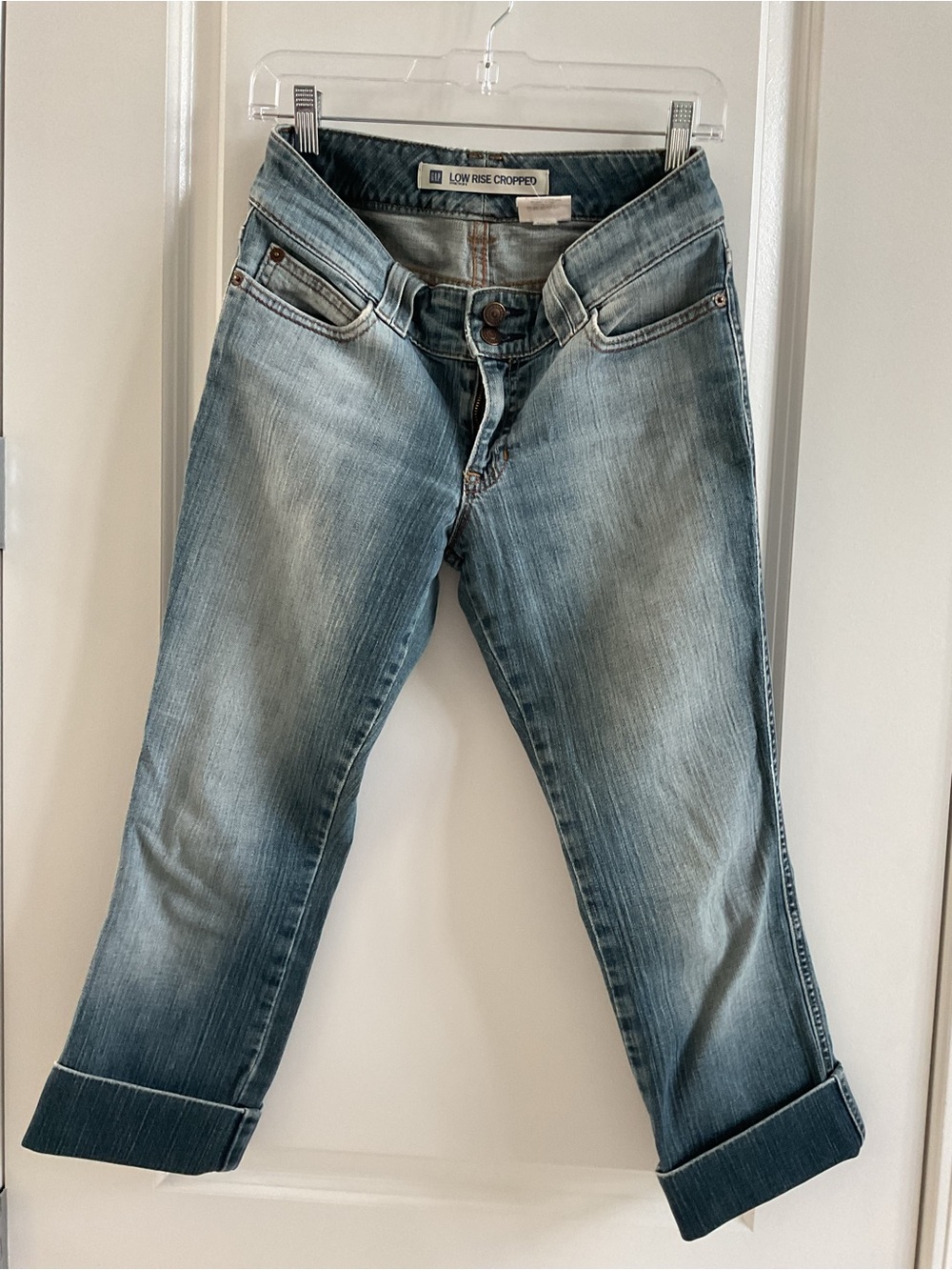 Gap Low Rise Cropped Women's Jeans - Light Blue Wash